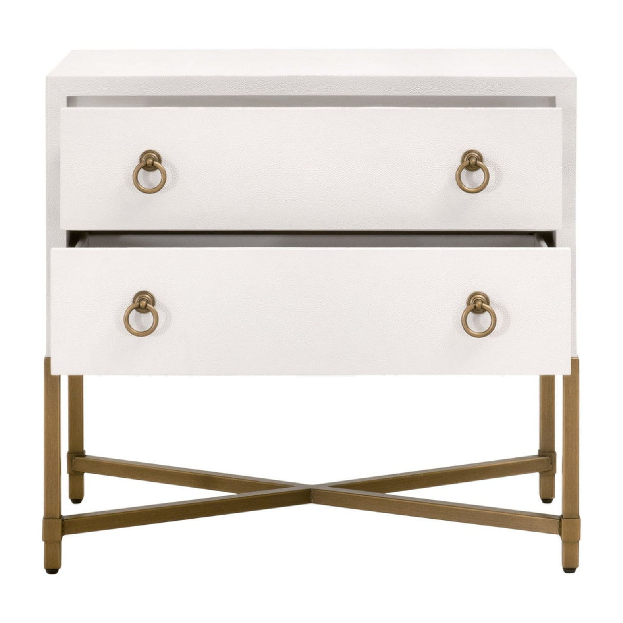 Shagreen Drawer Nightstand | Living Essentials Strand – side view
