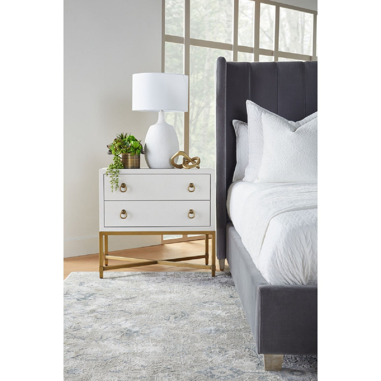 Shagreen Drawer Nightstand | Living Essentials Strand – alternate view 10