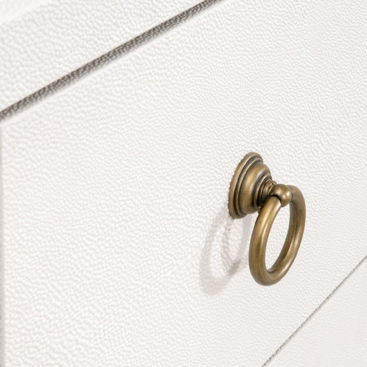 Modern European furniture - White Shagreen 6-Drawer Double Dresser - www.oroa.com