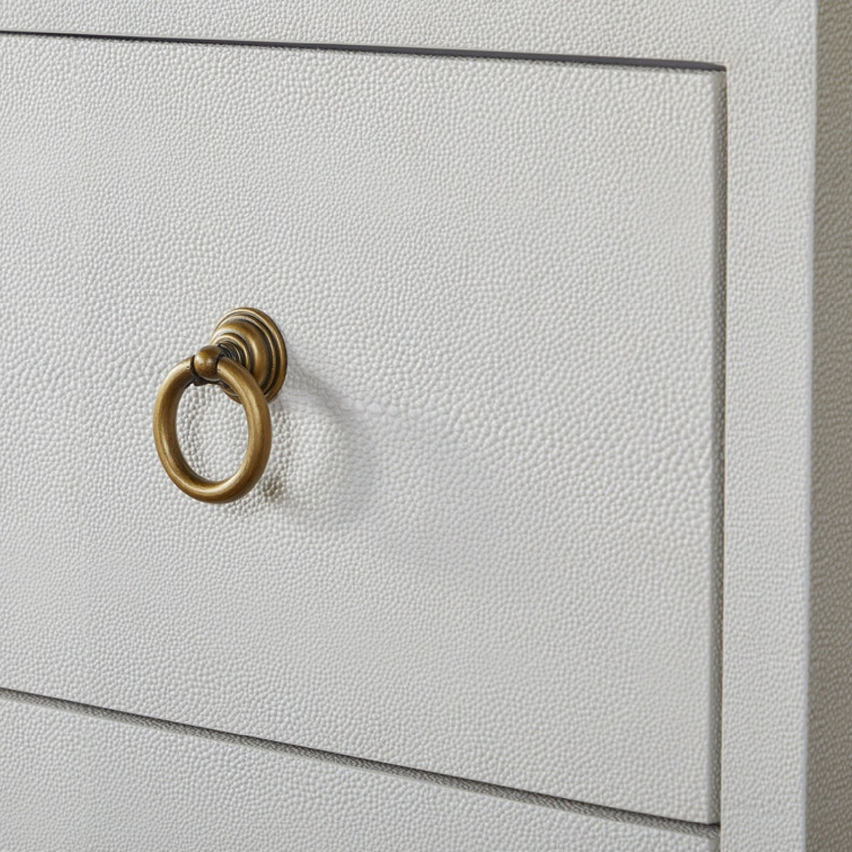 Modern European furniture - White Shagreen 6-Drawer Double Dresser - www.oroa.com