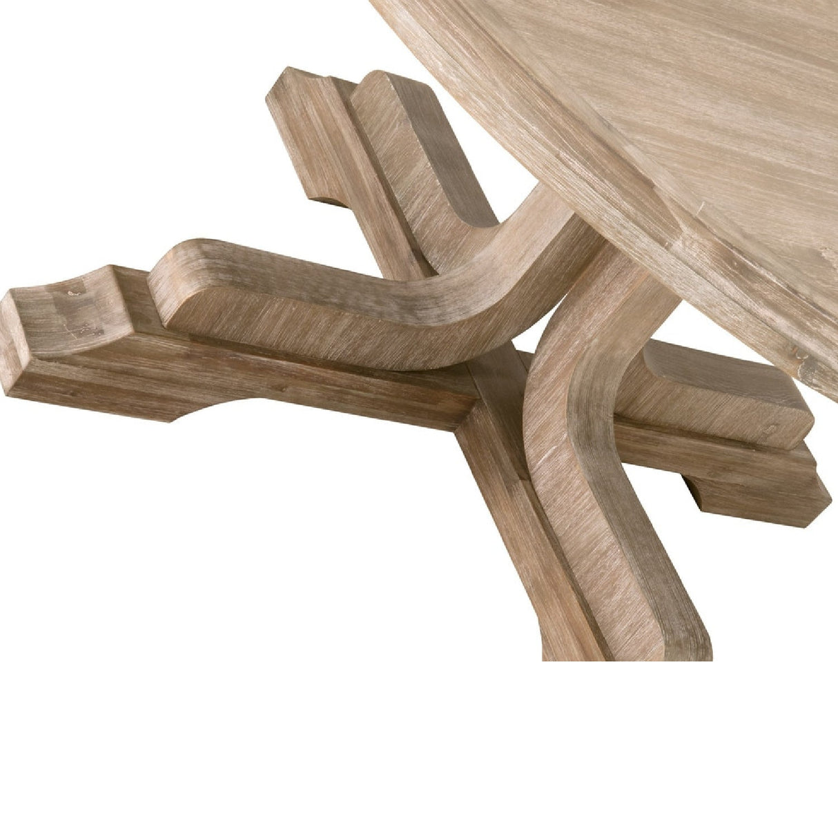 Modern European furniture - Round Acacia Extendale Dining Table - www.oroa.com