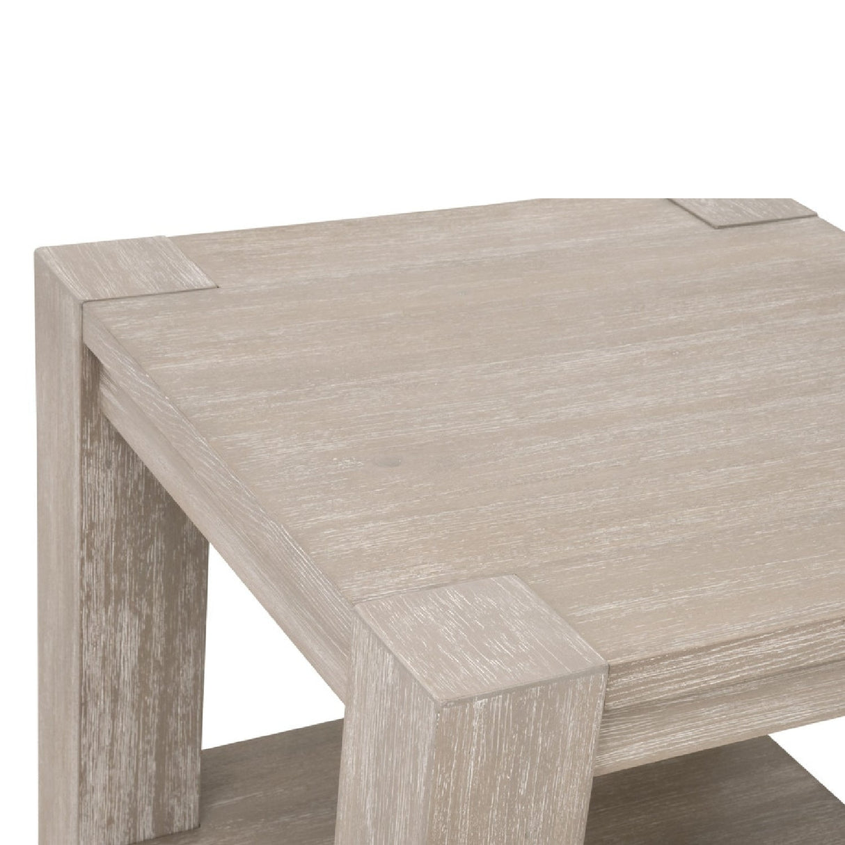 Modern European furniture - Gray Acacia Square End Table - www.oroa.com
