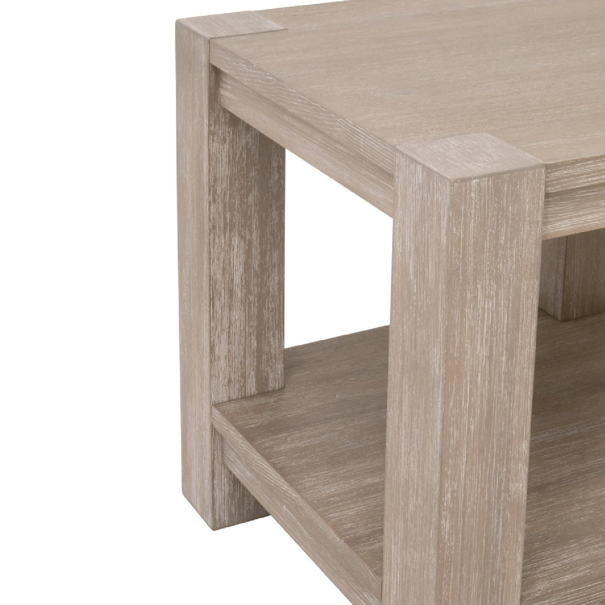 Modern European furniture - Gray Acacia Square End Table - www.oroa.com