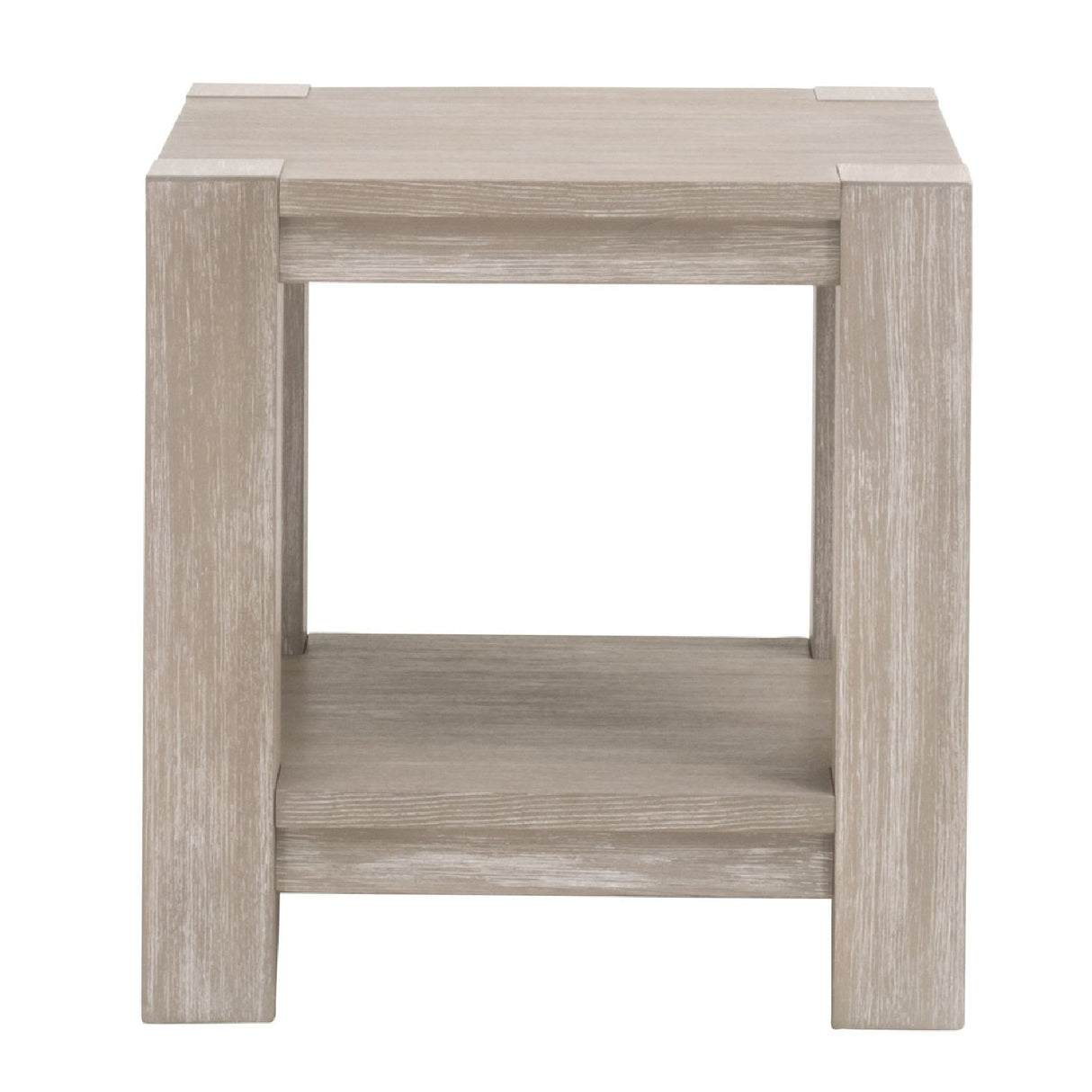 Modern European furniture - Gray Acacia Square End Table - www.oroa.com
