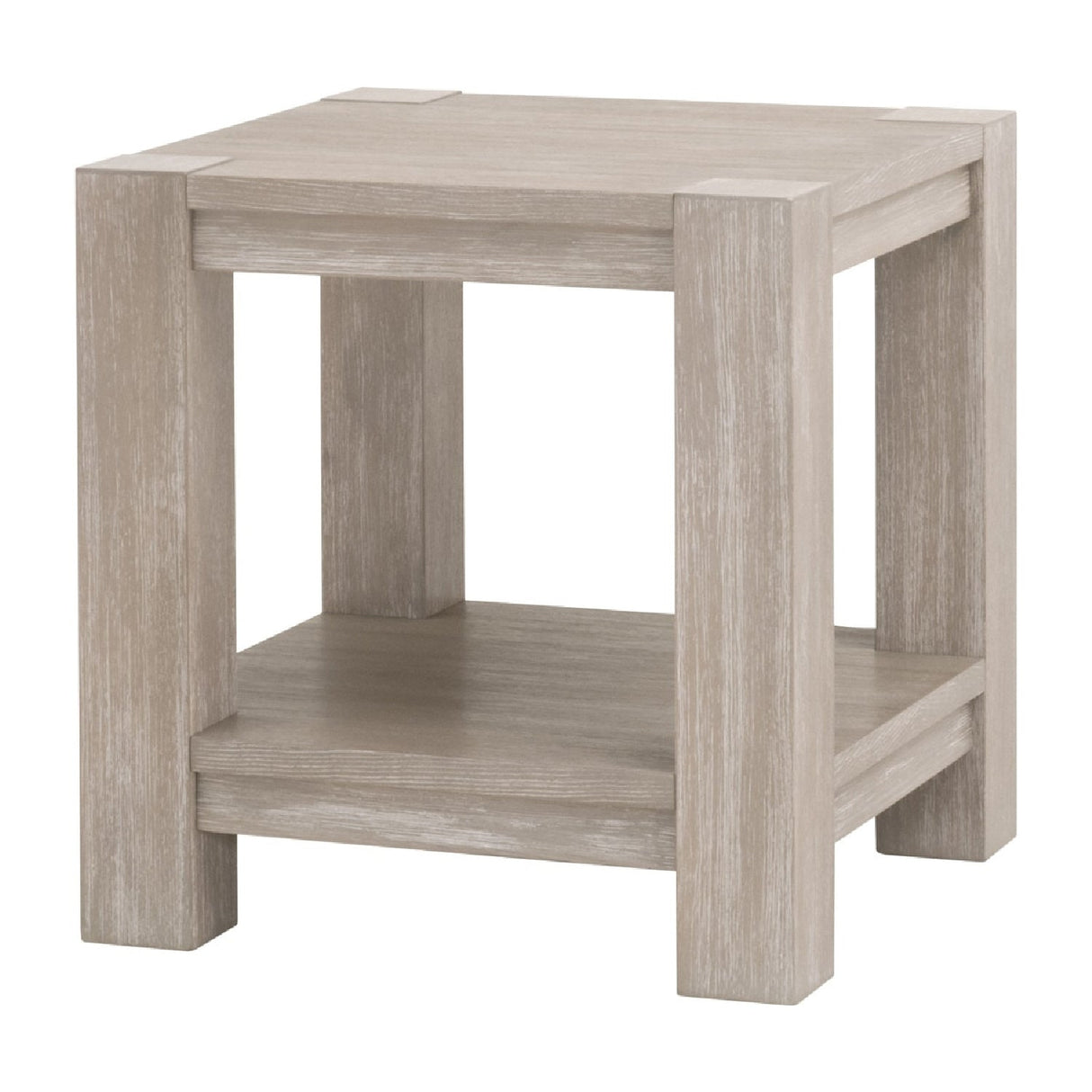 Modern European furniture - Gray Acacia Square End Table - www.oroa.com