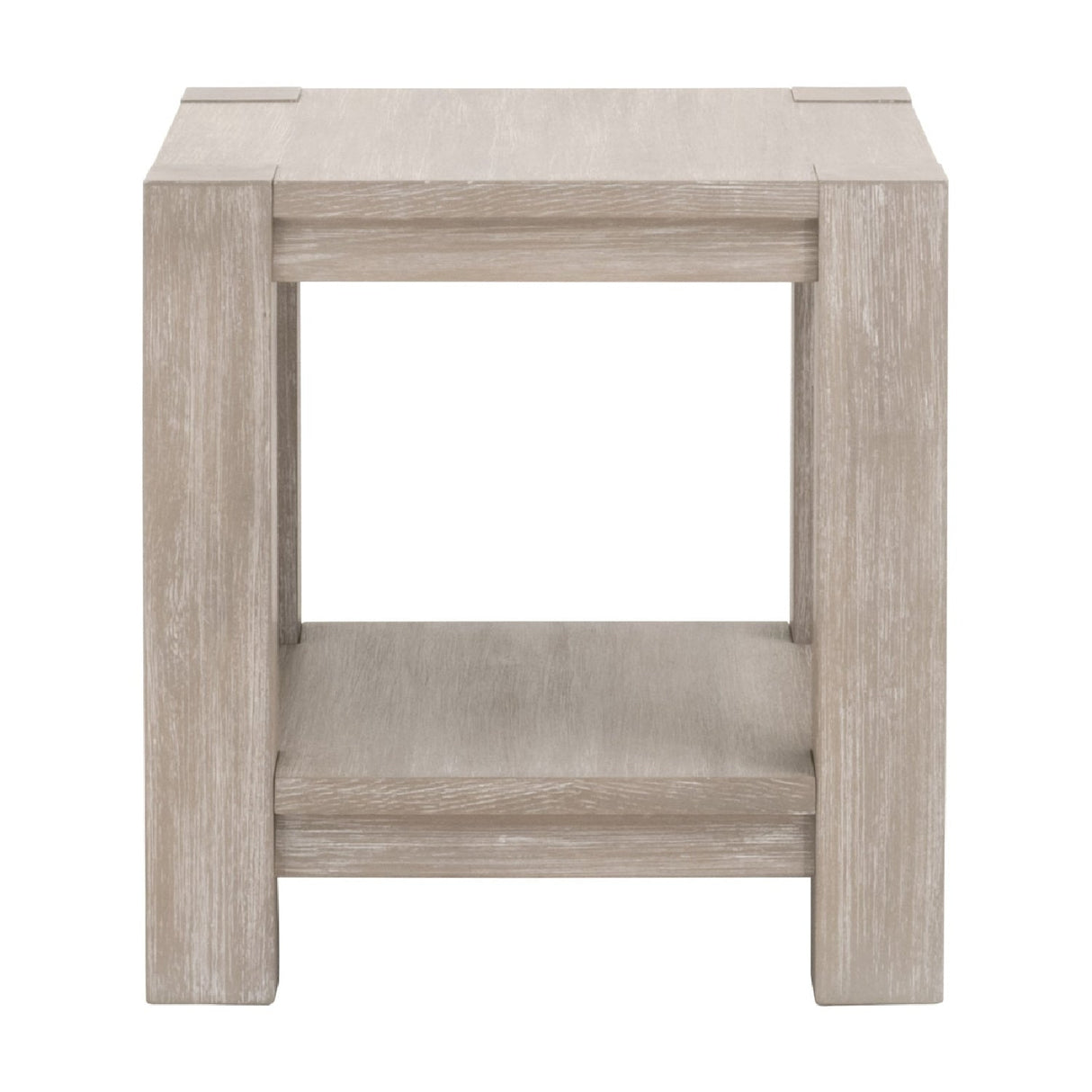 Modern European furniture - Gray Acacia Square End Table - www.oroa.com