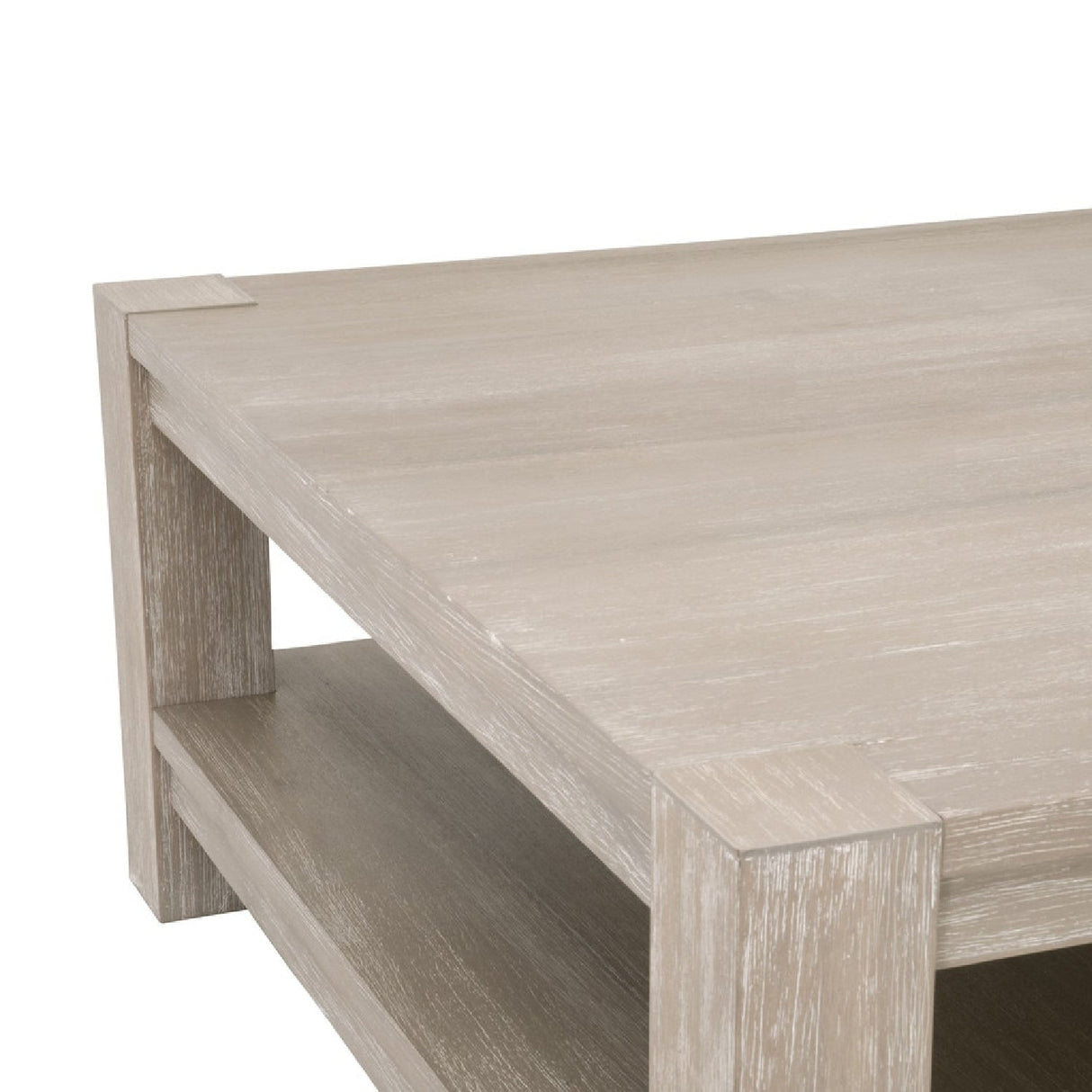 Gray Acacia Wooden Coffee Table | Living Essentials Adler – alternate view 6
