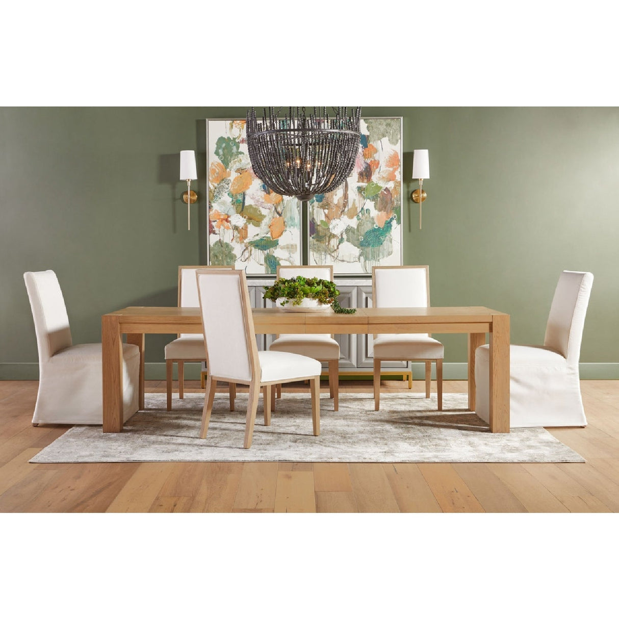 Extendable Oak Dining Table | Living Essentials Adler – alternate view 17