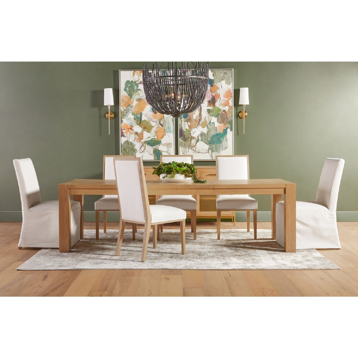 Extendable Oak Dining Table | Living Essentials Adler – alternate view 18