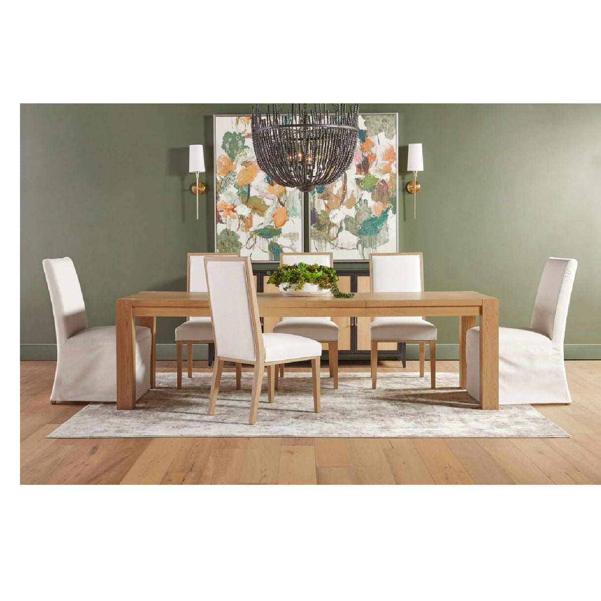 Extendable Oak Dining Table | Living Essentials Adler – alternate view 20