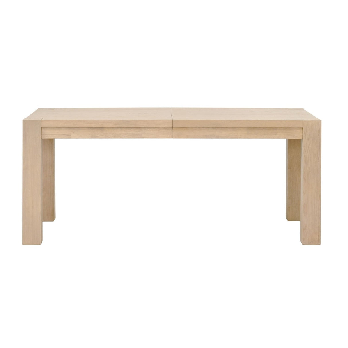 Extendable Oak Dining Table | Living Essentials Adler – rear view
