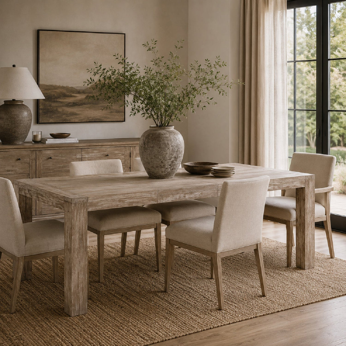Extendable Oak Dining Table | Living Essentials Adler – alternate view 25