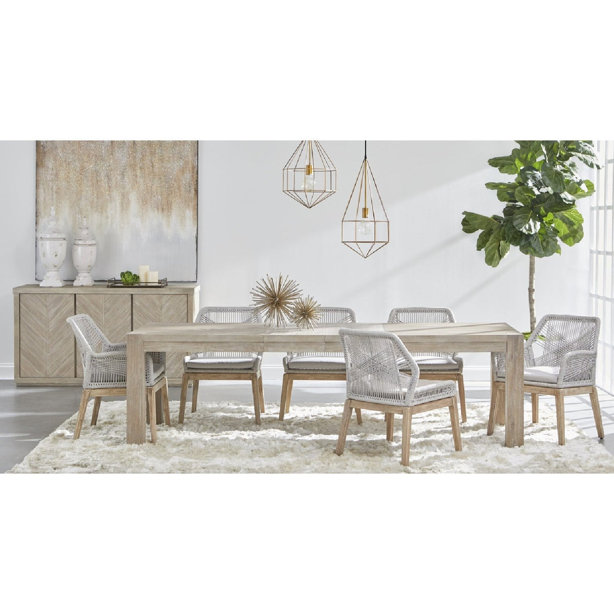Extendable Oak Dining Table | Living Essentials Adler – alternate view 38
