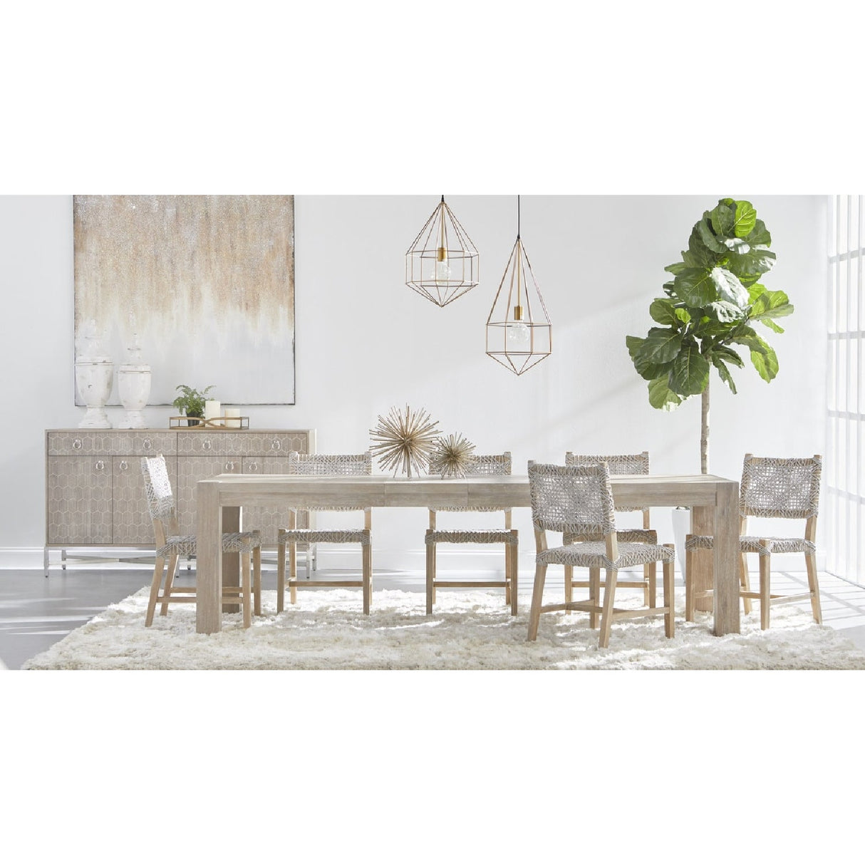 Extendable Oak Dining Table | Living Essentials Adler – alternate view 39