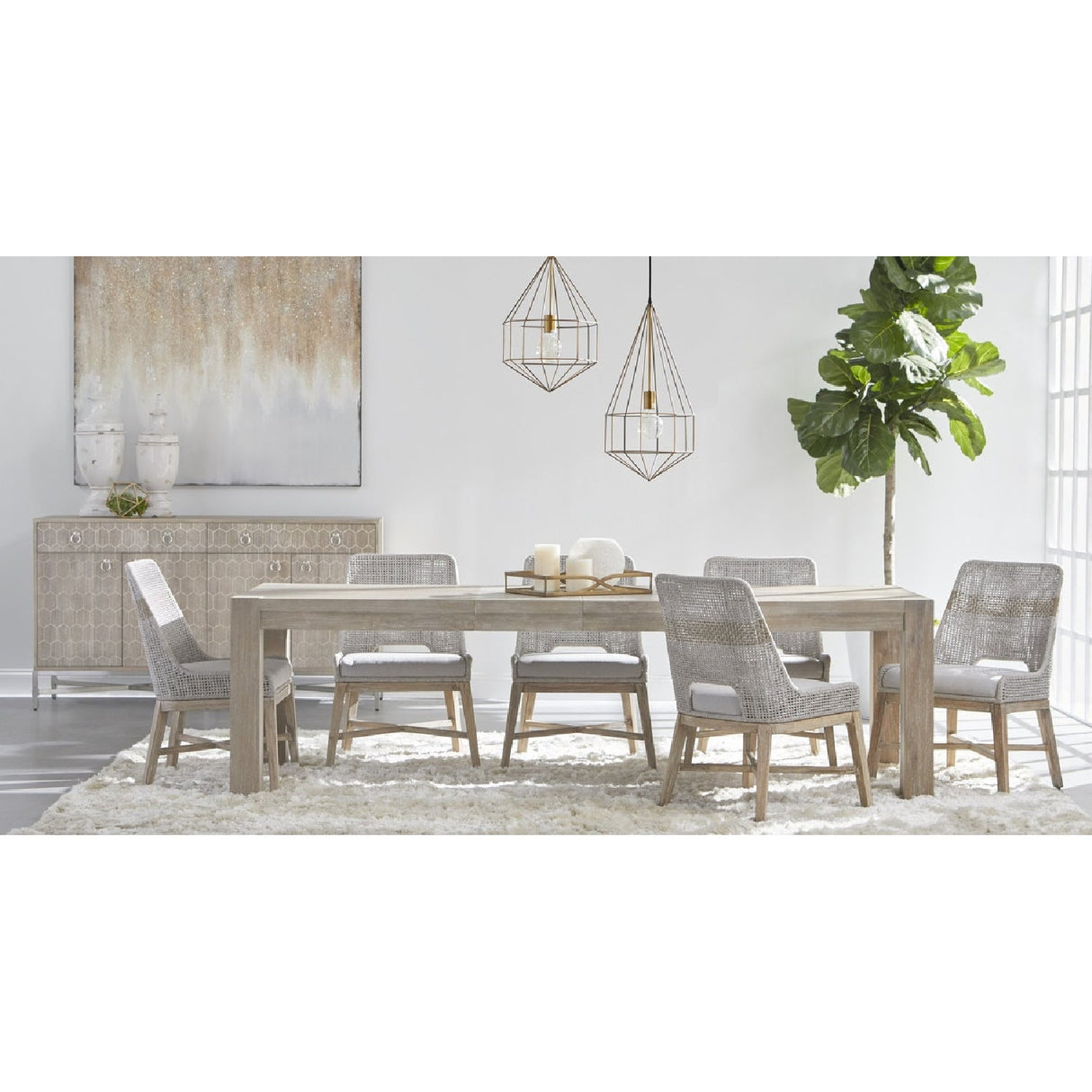 Extendable Oak Dining Table | Living Essentials Adler – alternate view 40