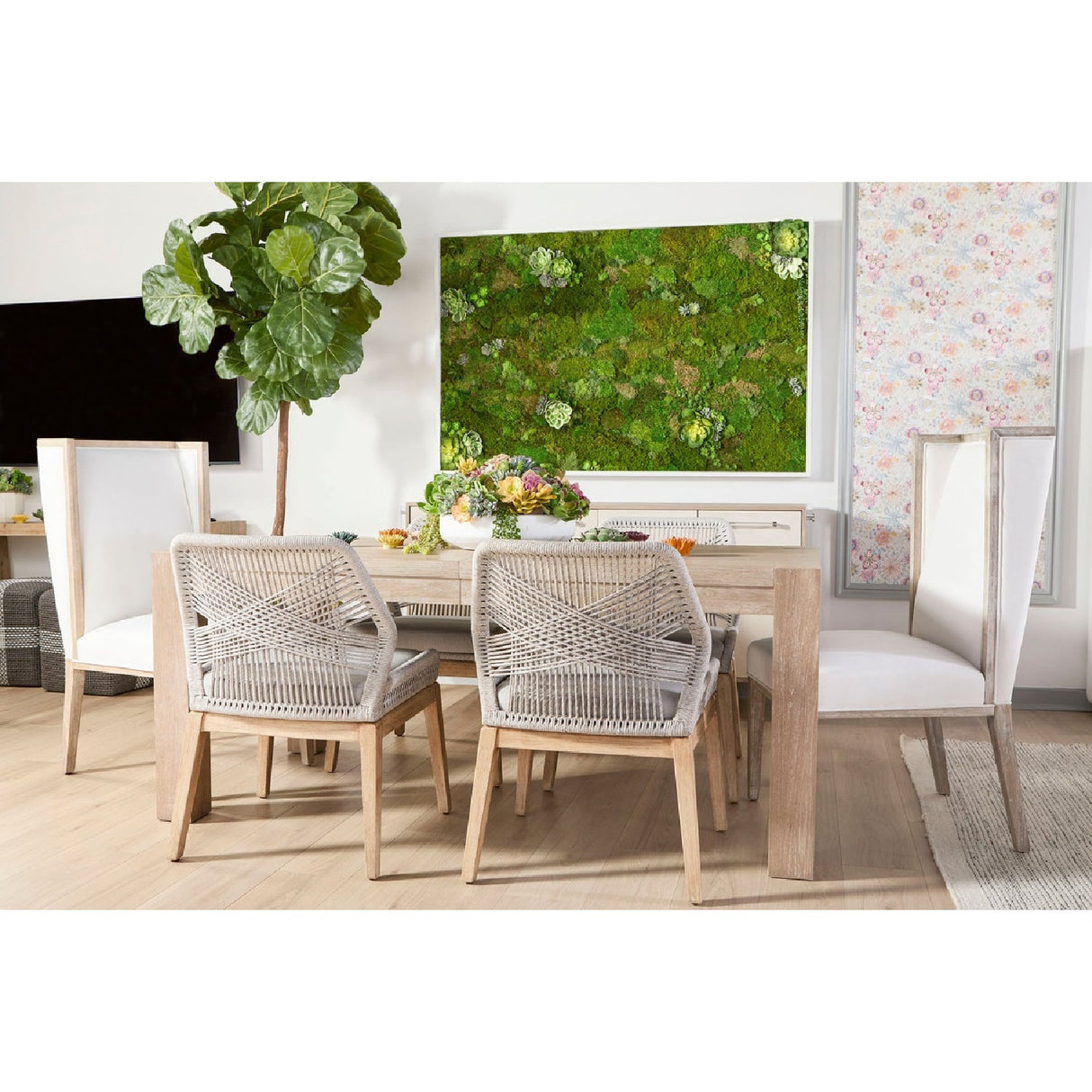 Extendable Oak Dining Table | Living Essentials Adler – alternate view 42