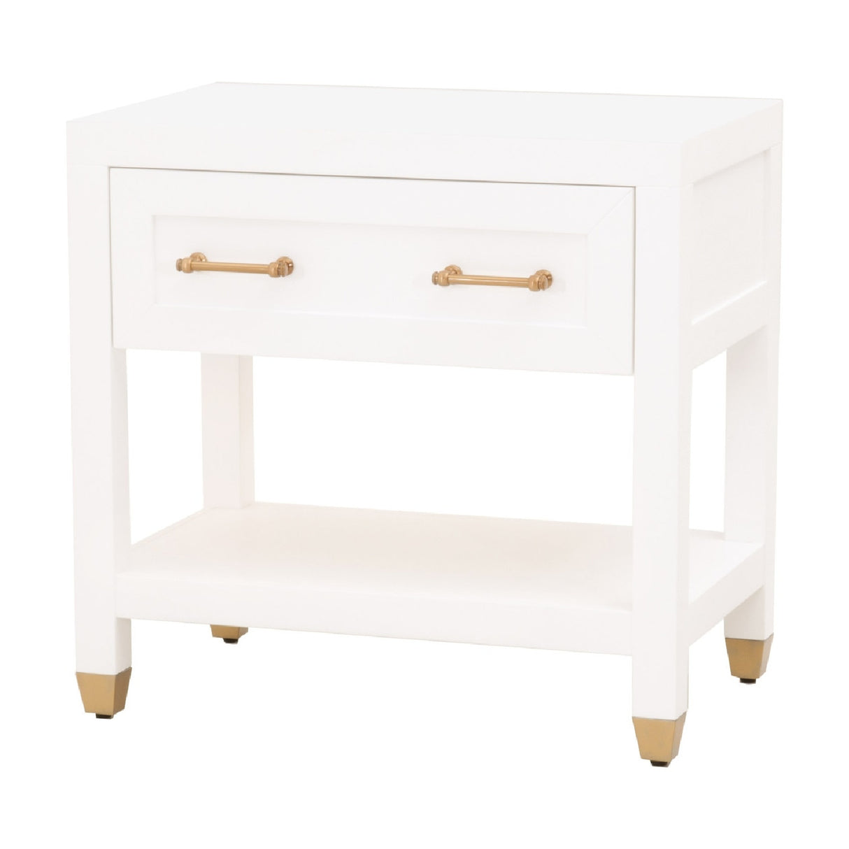White 1-Drawer Nightstand | Oroa.com