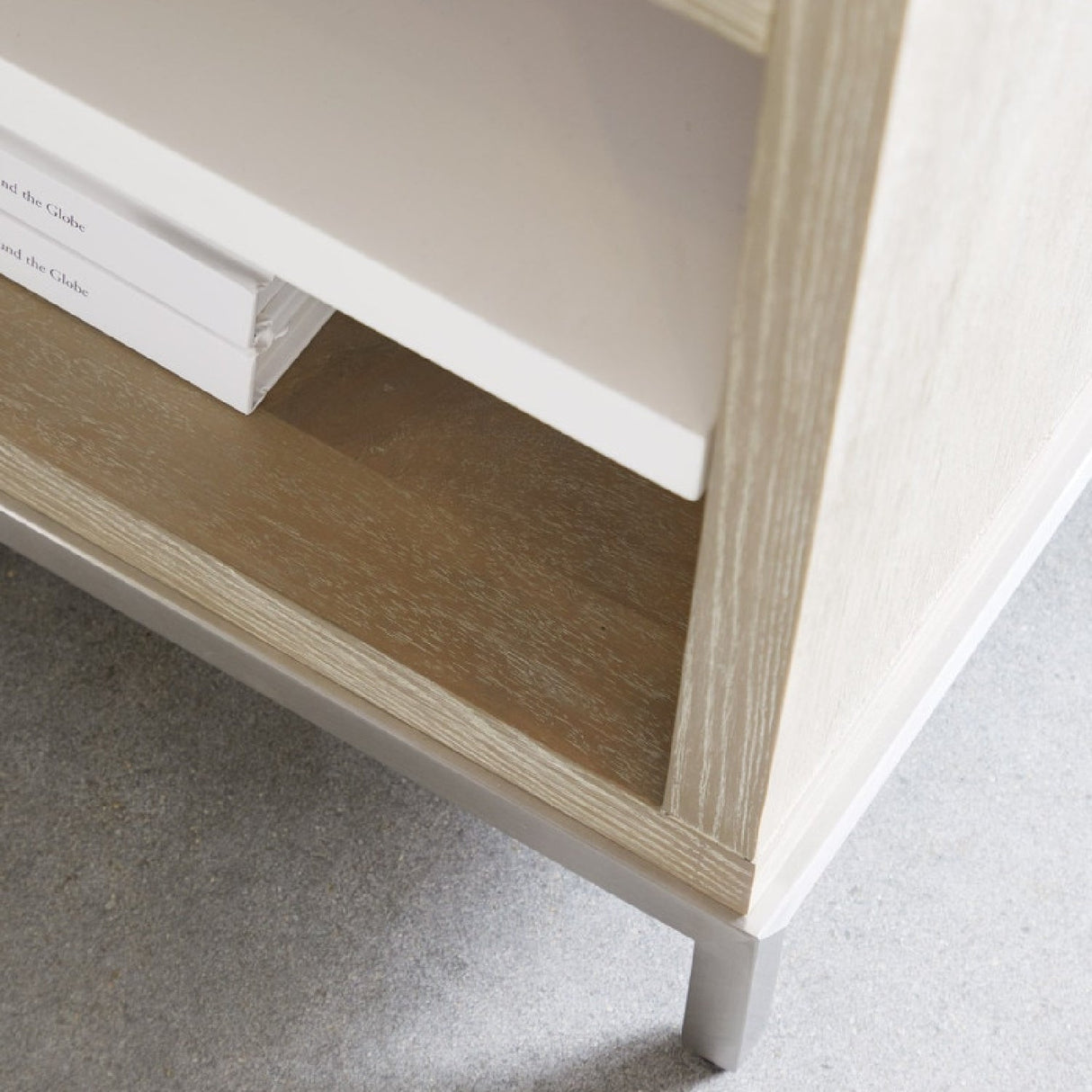 Modern European furniture - Gray Acacia 1-Drawer Nightstand - www.oroa.com
