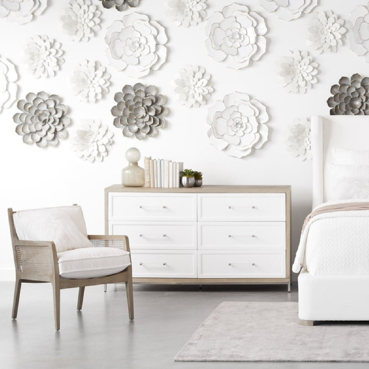 Modern European furniture - Gray Acacia 6-Drawer Double Dresser - www.oroa.com