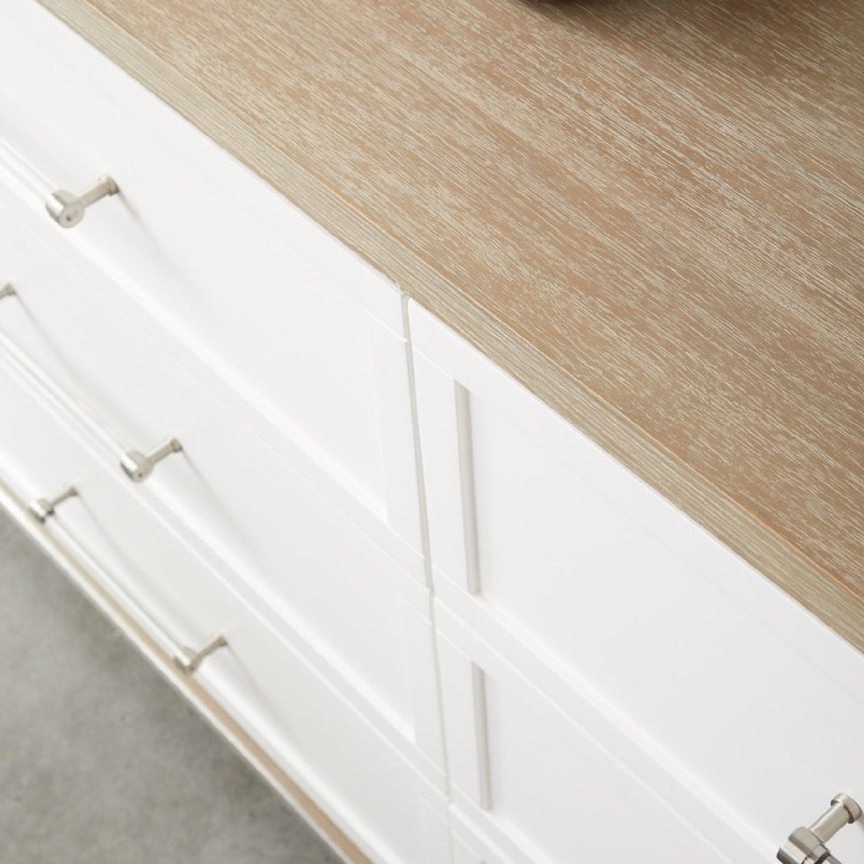 Modern European furniture - Gray Acacia 6-Drawer Double Dresser - www.oroa.com