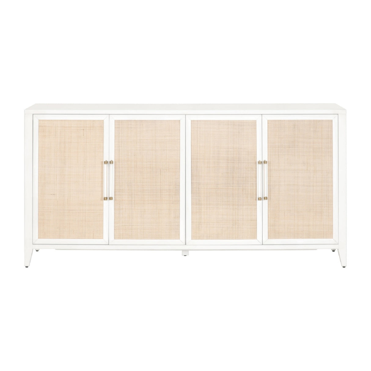 Rattan Inlaid 4-Door Sideboard | Oroa.com