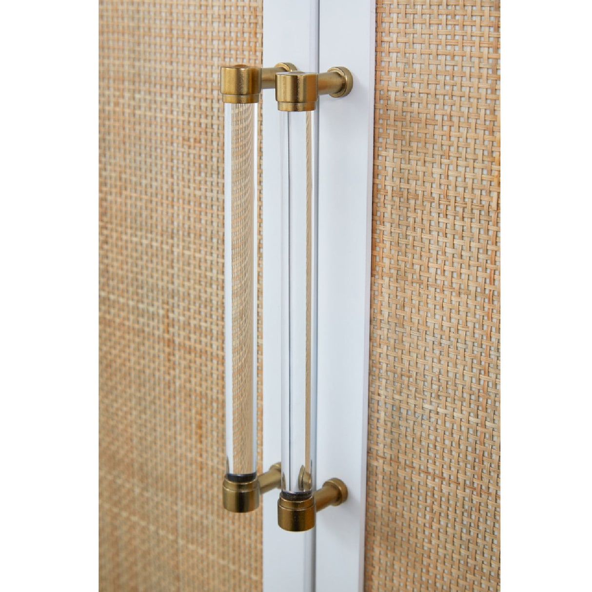 Modern European furniture - Rattan Inlaid 4-Door Sideboard - www.oroa.com