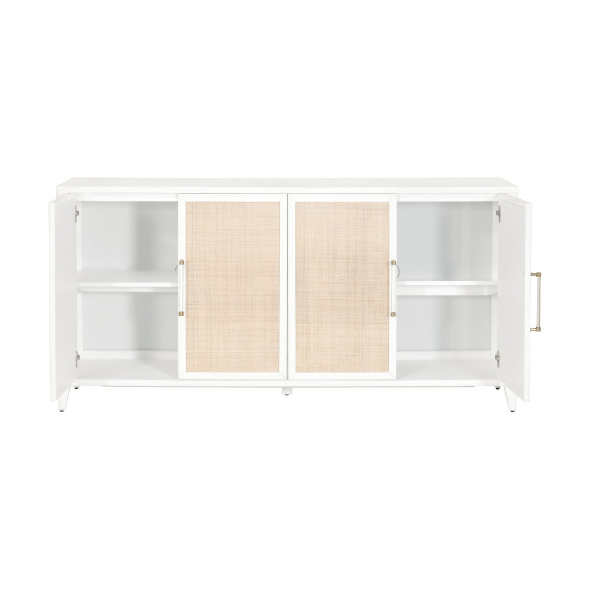 Rattan Inlaid 4-Door Sideboard | Oroa.com