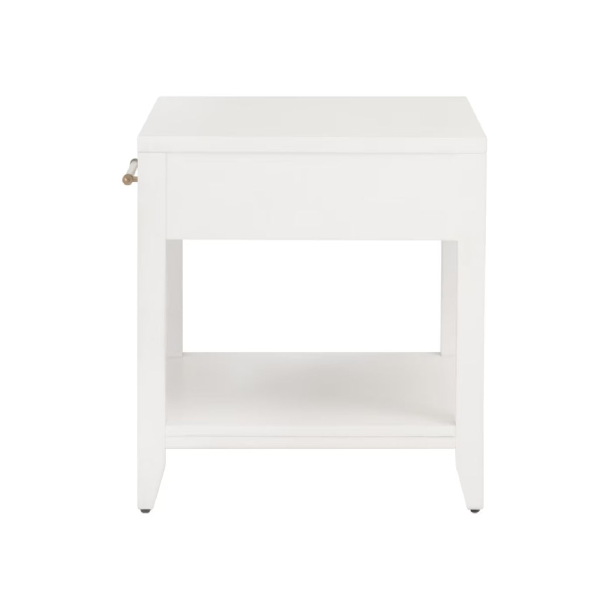 White 1-Drawer Side Table | Oroa.com