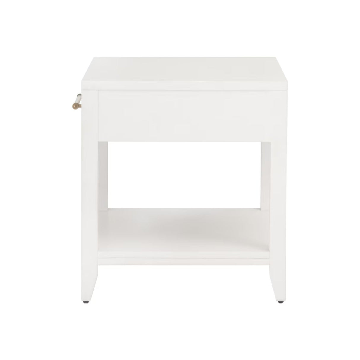 White 1-Drawer Side Table | Living Essentials Holland – alternate view 5