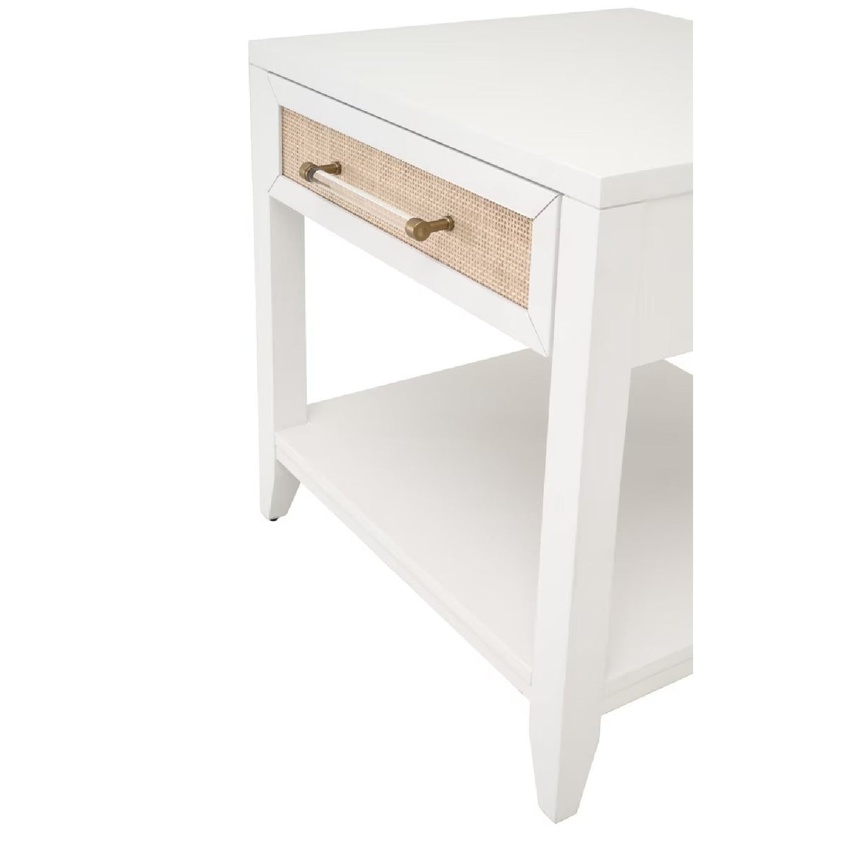 White 1-Drawer Side Table | Living Essentials Holland – alternate view 6