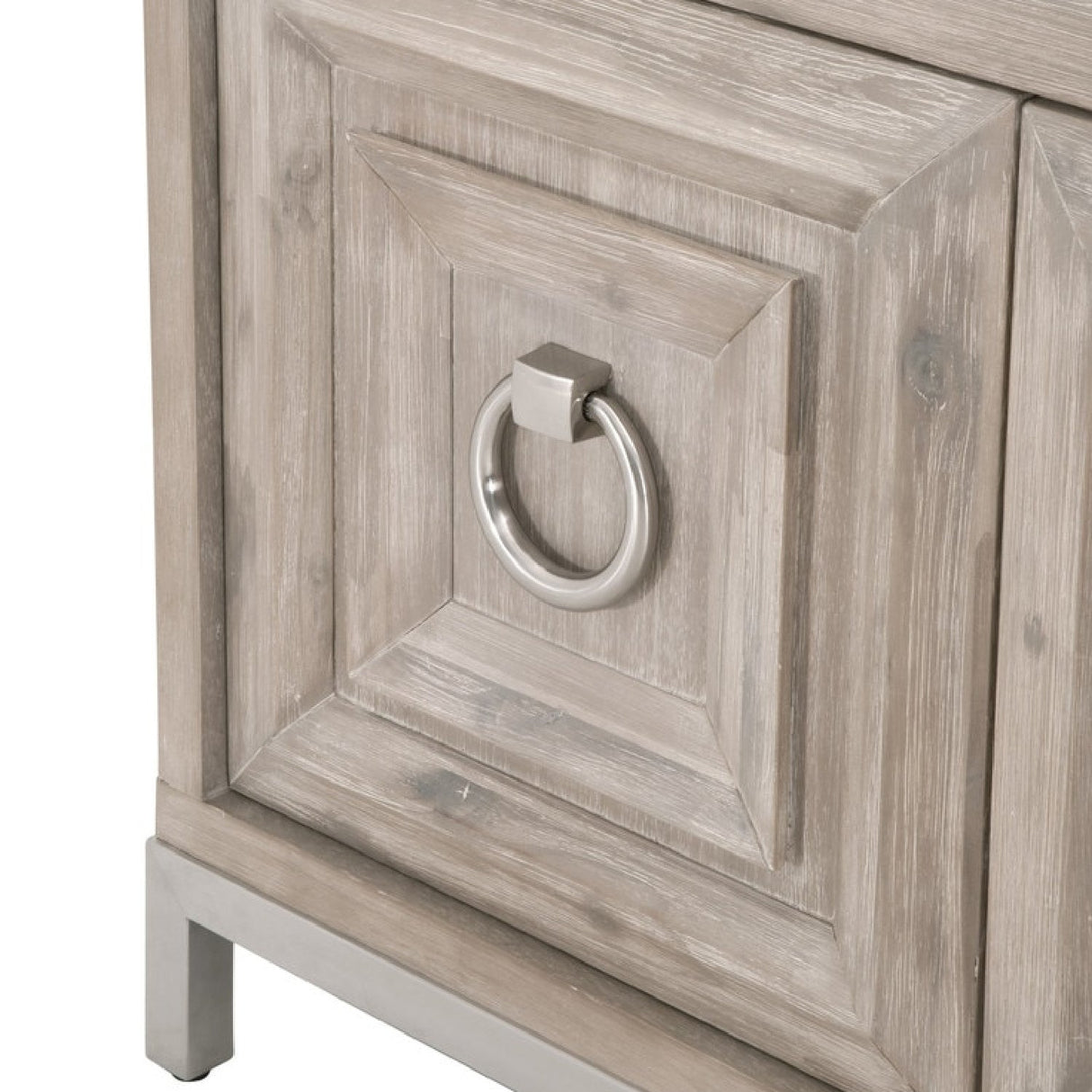 Modern European furniture - Marble Topped Acacia Media Cabinet - www.oroa.com