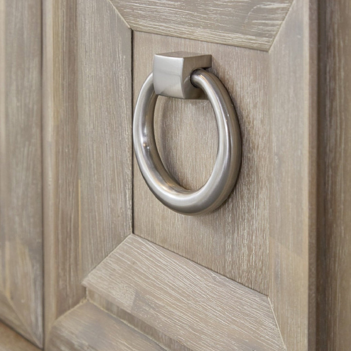 Modern European furniture - Marble Topped Acacia Media Cabinet - www.oroa.com