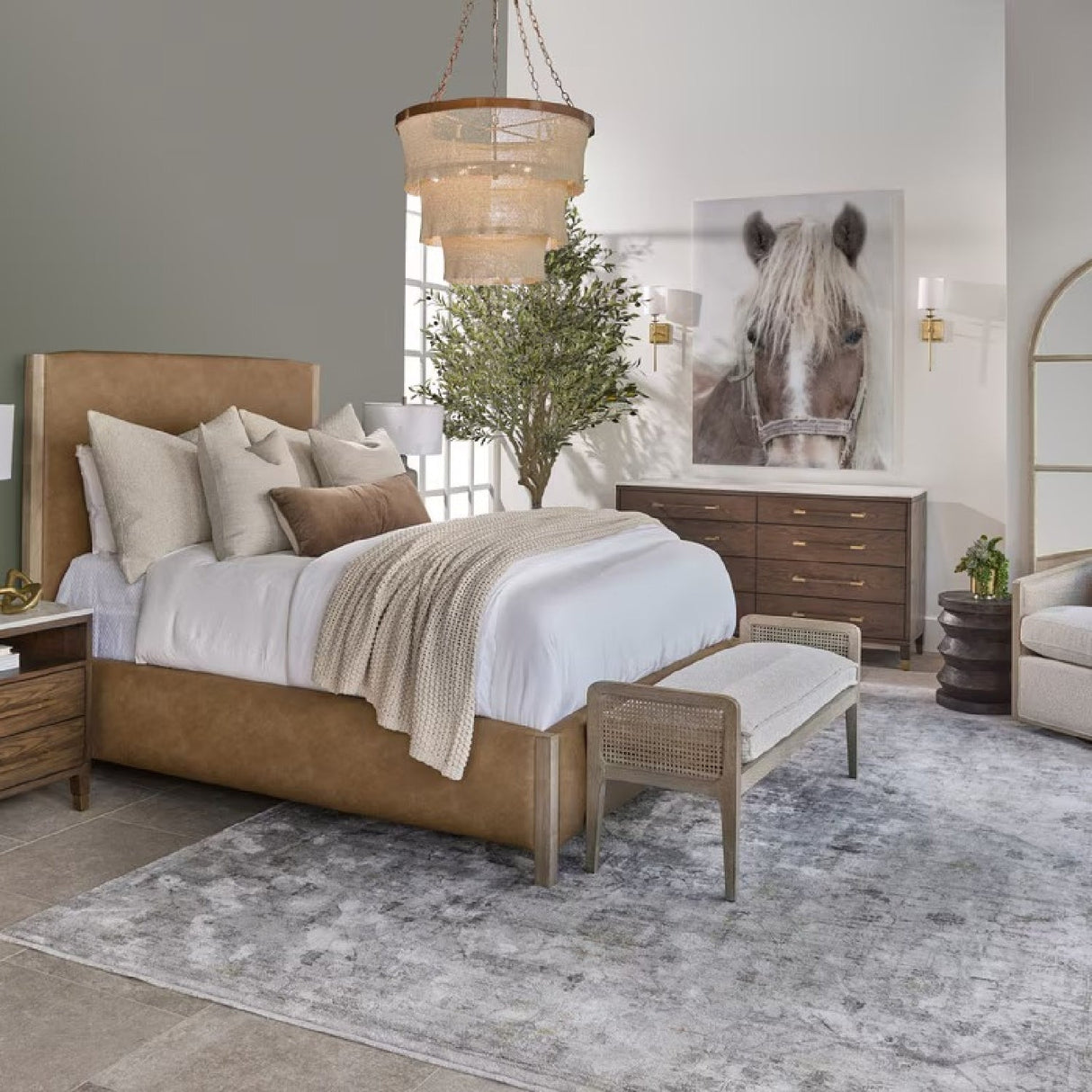 Solid Wood Framed Queen Bed | Living Essentials Emmett – alternate view 18