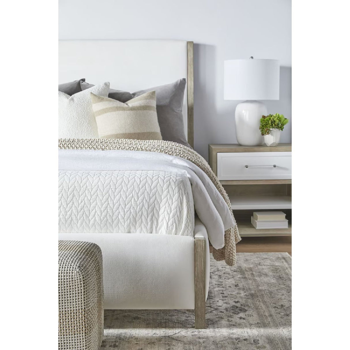 Solid Wood Framed Queen Bed | Living Essentials Emmett – alternate view 16