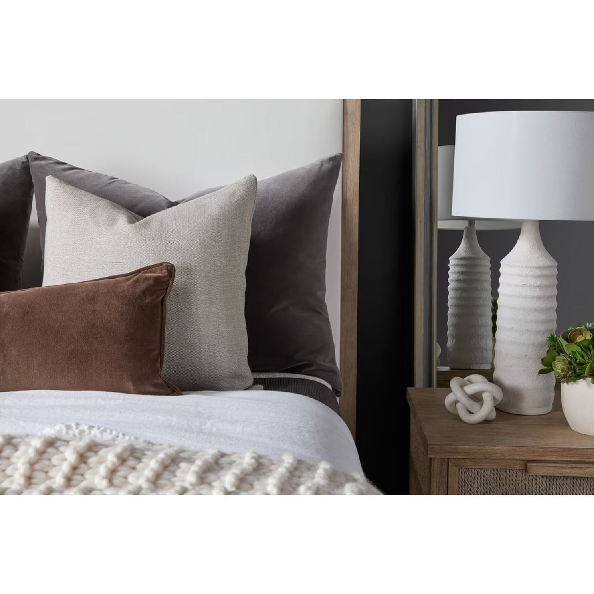Solid Wood Framed King Bed | Living Essentials Emmett – alternate view 13