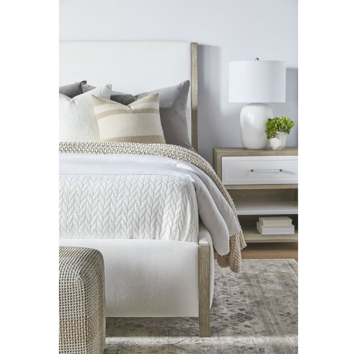 Solid Wood Framed King Bed | Living Essentials Emmett – alternate view 15