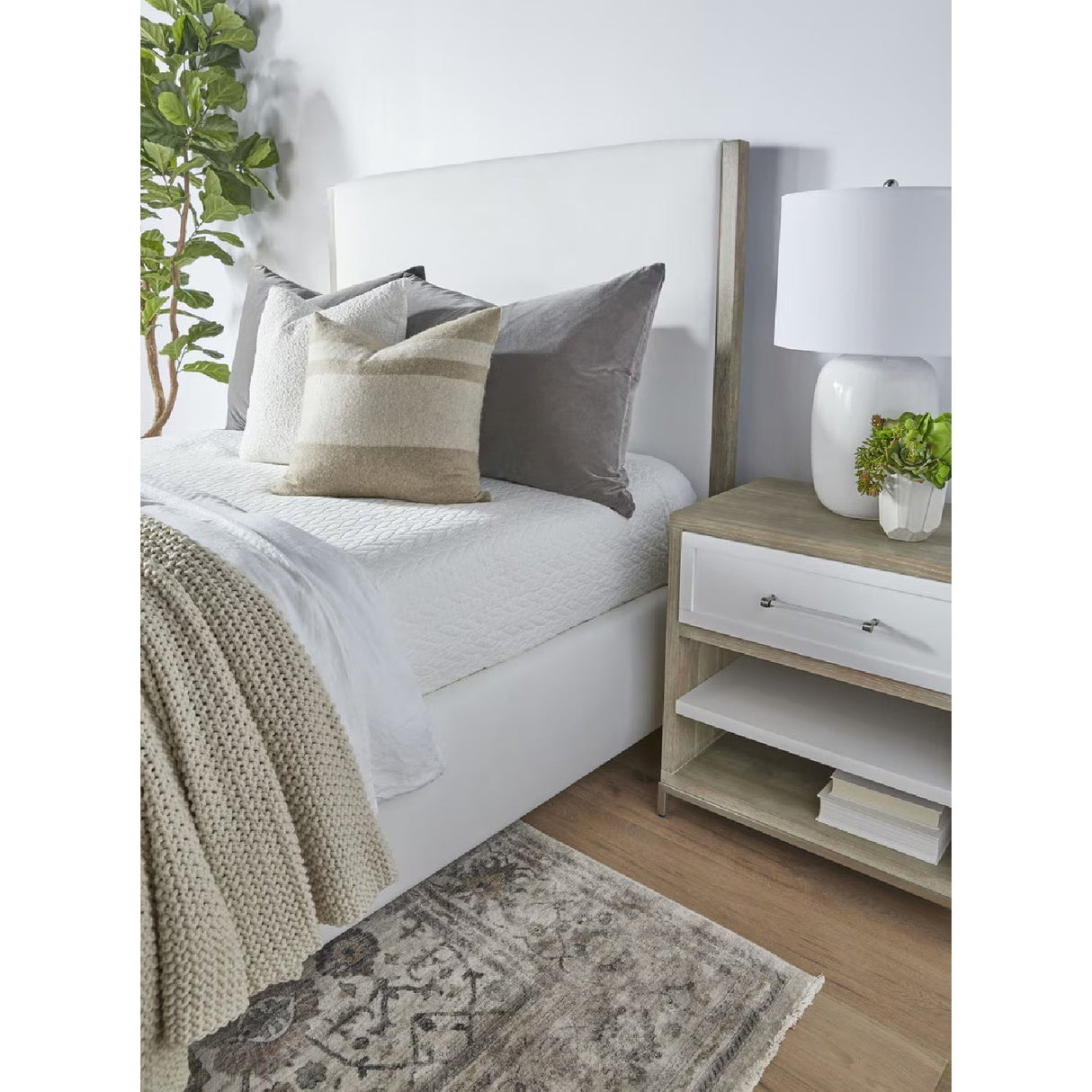 Solid Wood Framed King Bed | Living Essentials Emmett – alternate view 14