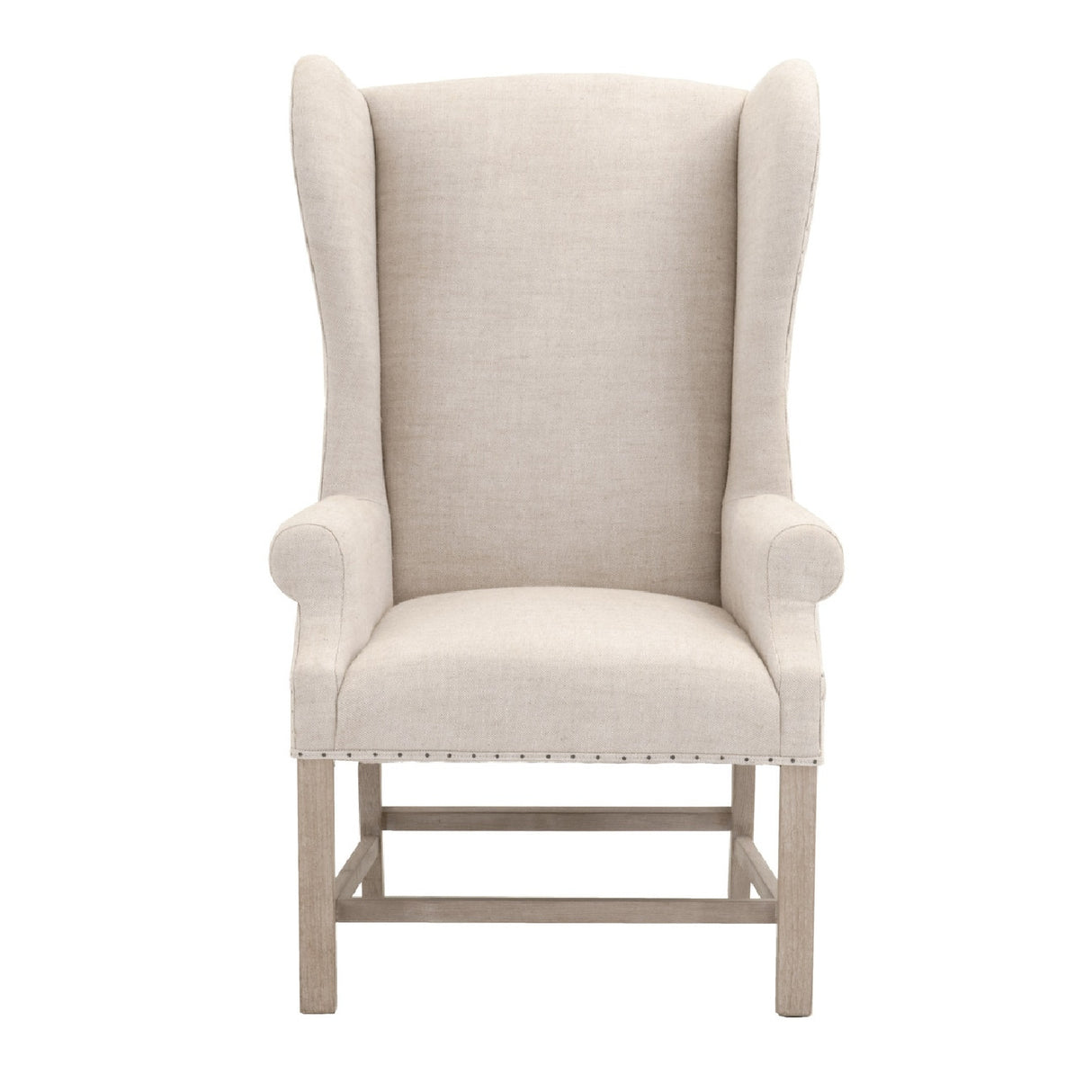 French Linen Wingback Accent Chair | Oroa.com