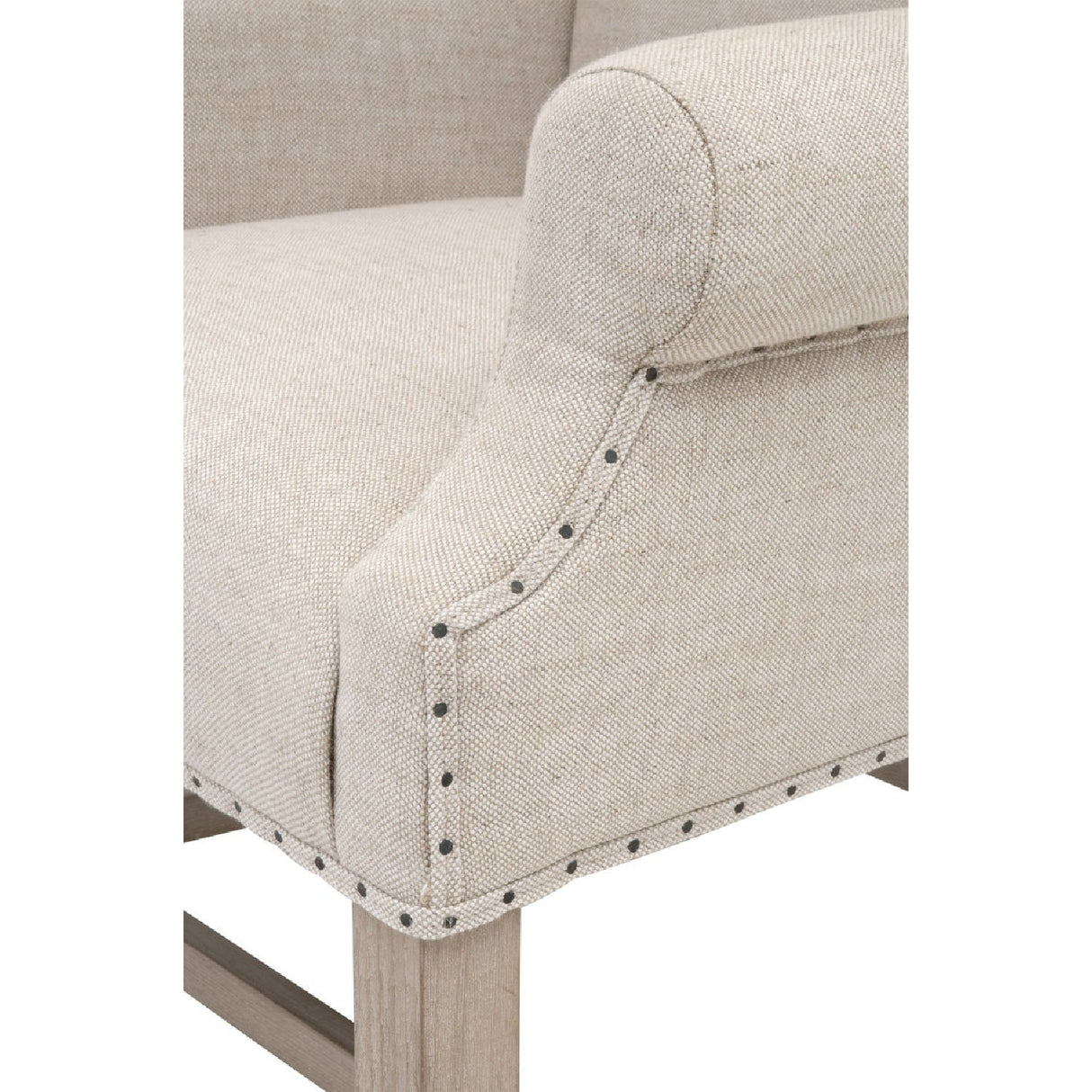 French Linen Wingback Accent Chair | Living Essentials Chateau – alternate view 7