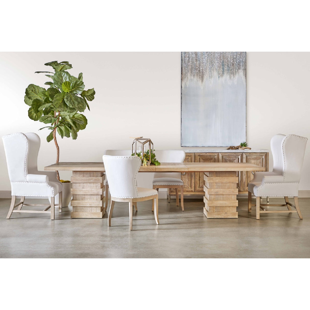French Linen Wingback Accent Chair | Living Essentials Chateau – alternate view 19