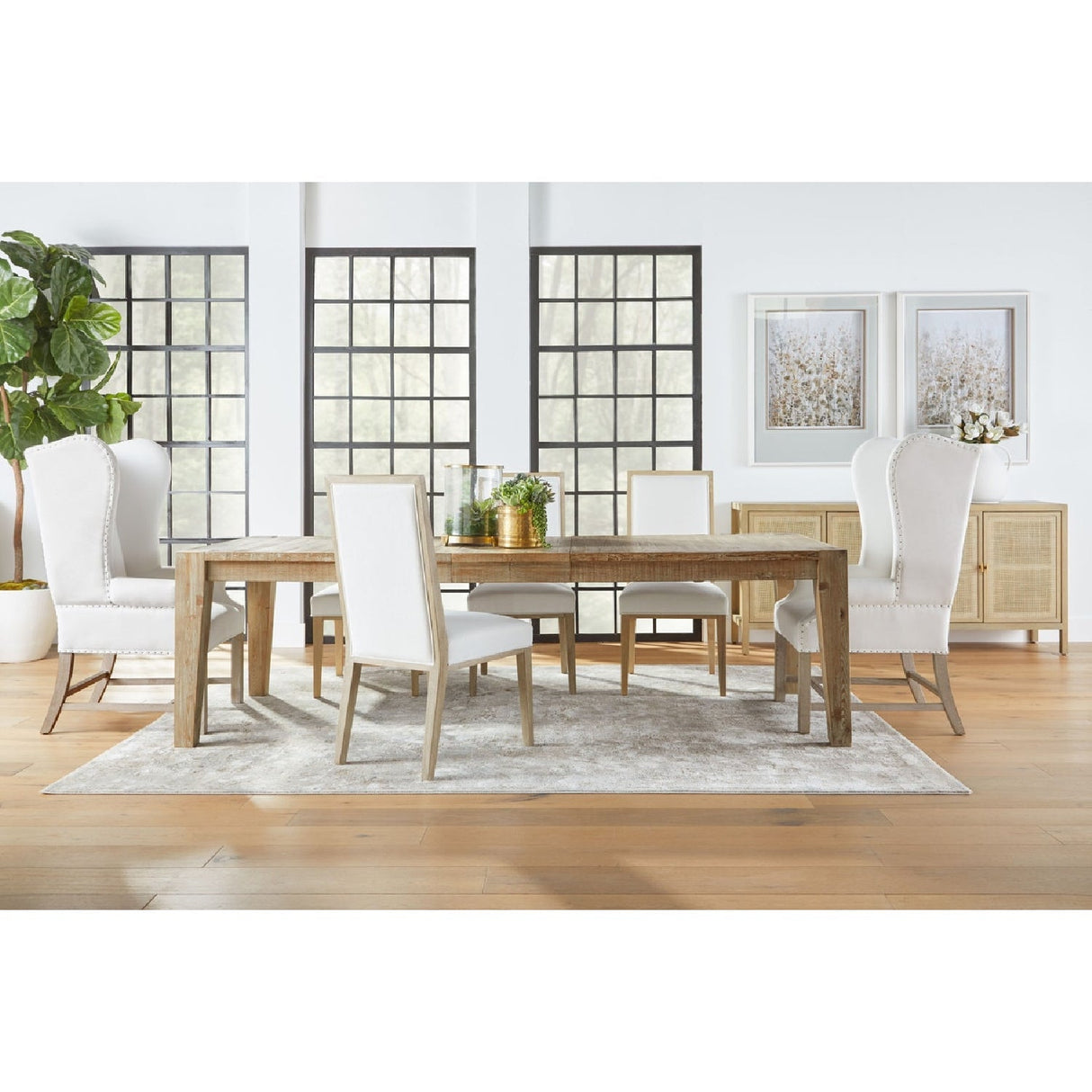 French Linen Wingback Accent Chair | Living Essentials Chateau – alternate view 22