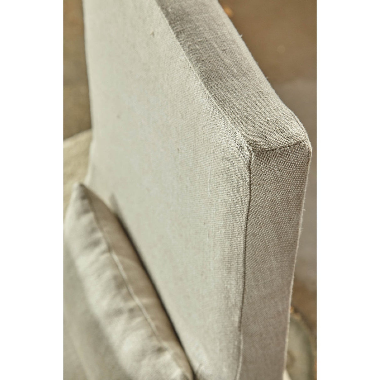French Linen Skirted Dining Chairs (2) | Living Essentials Colette – alternate view 7