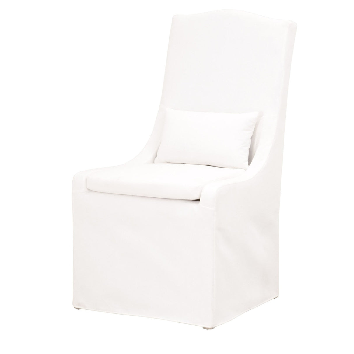 French Linen Skirted Dining Chairs (2) | Oroa.com