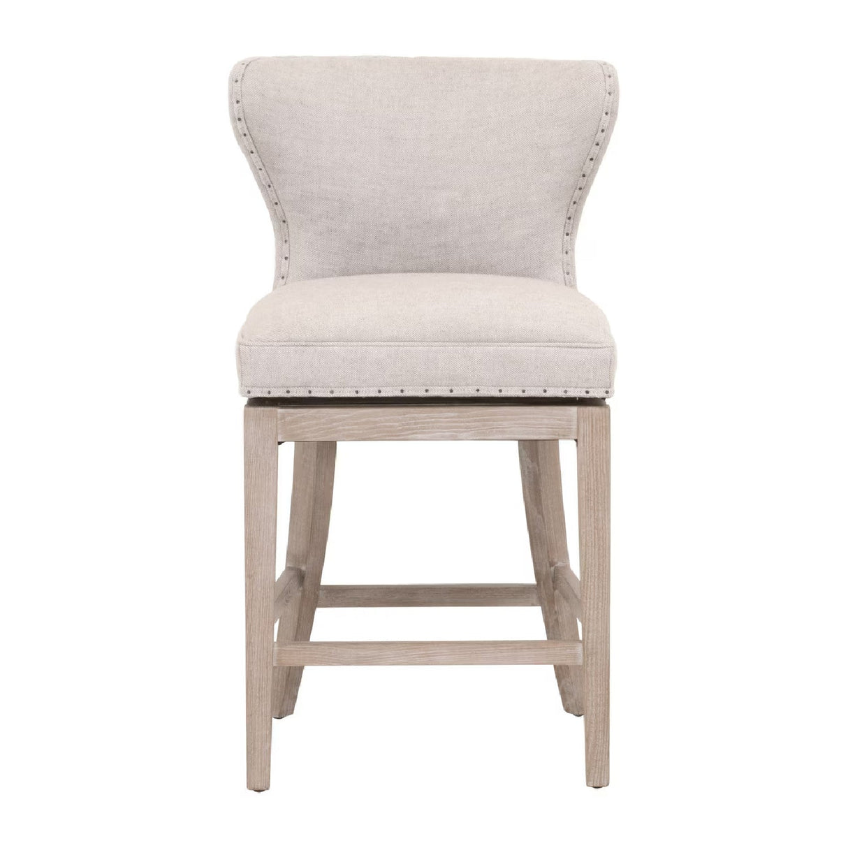 Modern European furniture - Nail Tacked Swivel Counter Stool - www.oroa.com