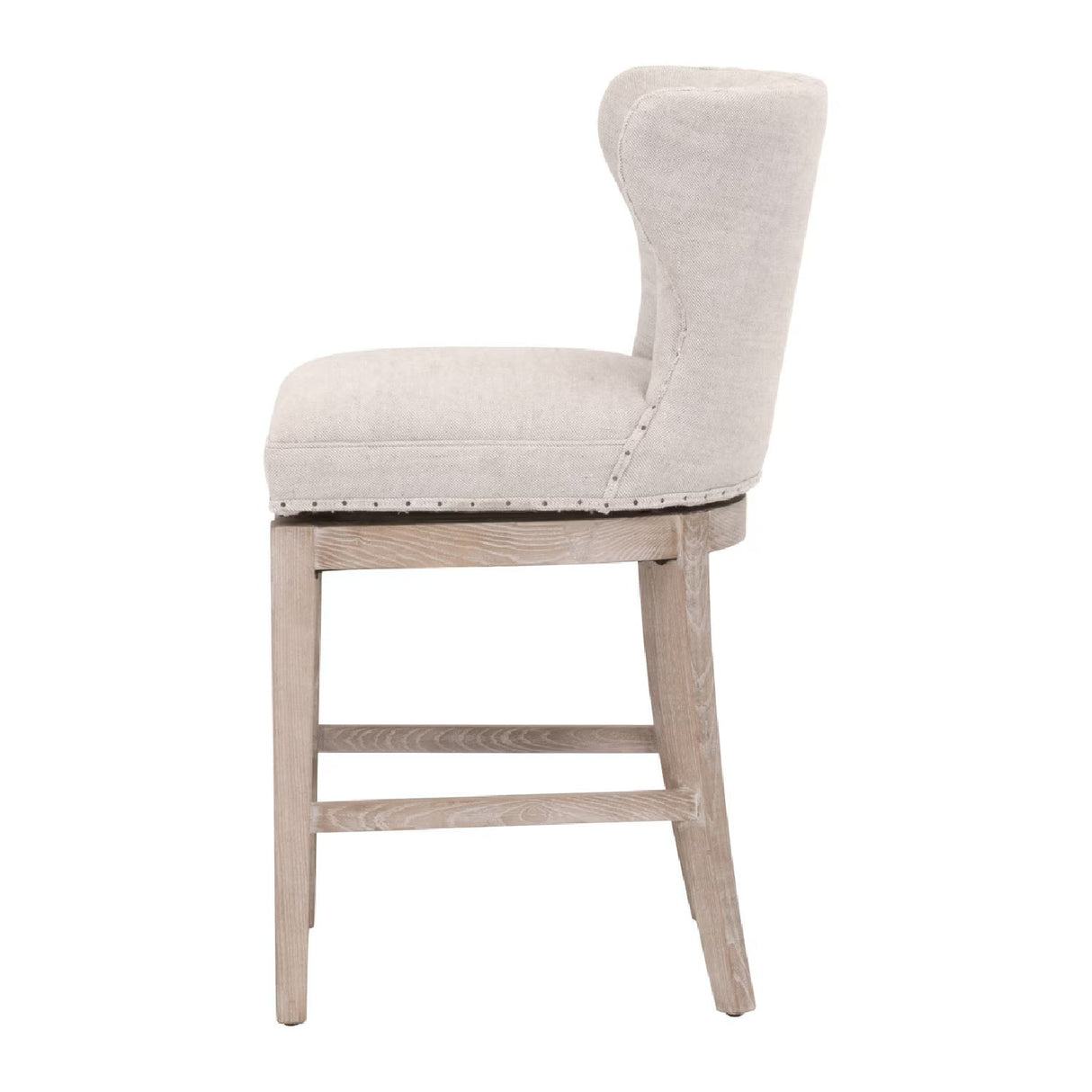 Modern European furniture - Nail Tacked Swivel Counter Stool - www.oroa.com