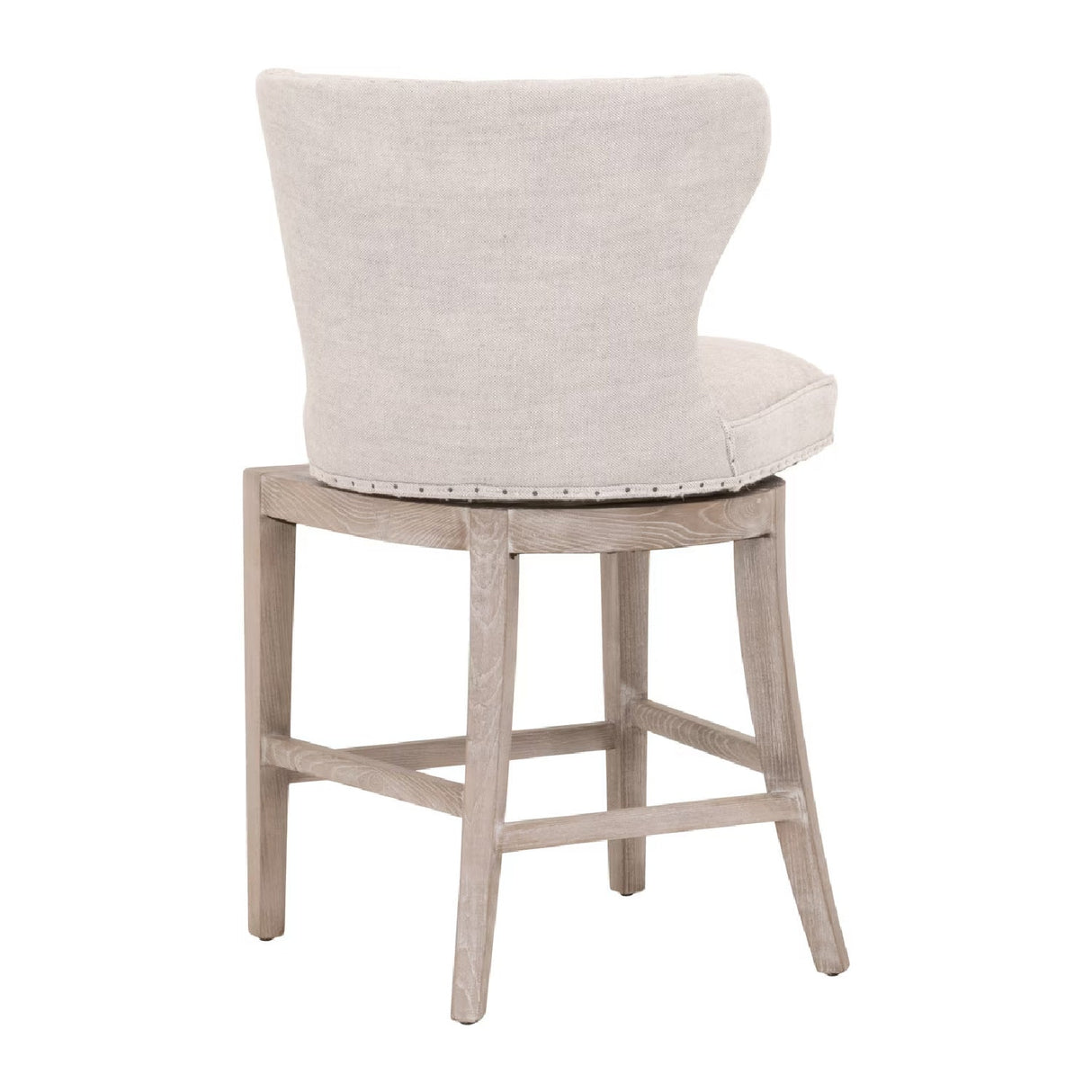 Modern European furniture - Nail Tacked Swivel Counter Stool - www.oroa.com
