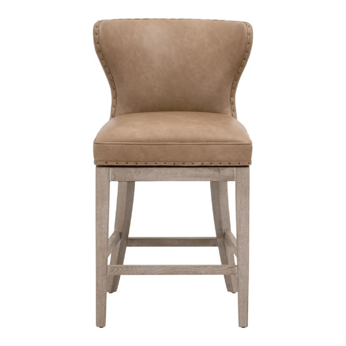 Modern European furniture - Nail Tacked Swivel Counter Stool - www.oroa.com