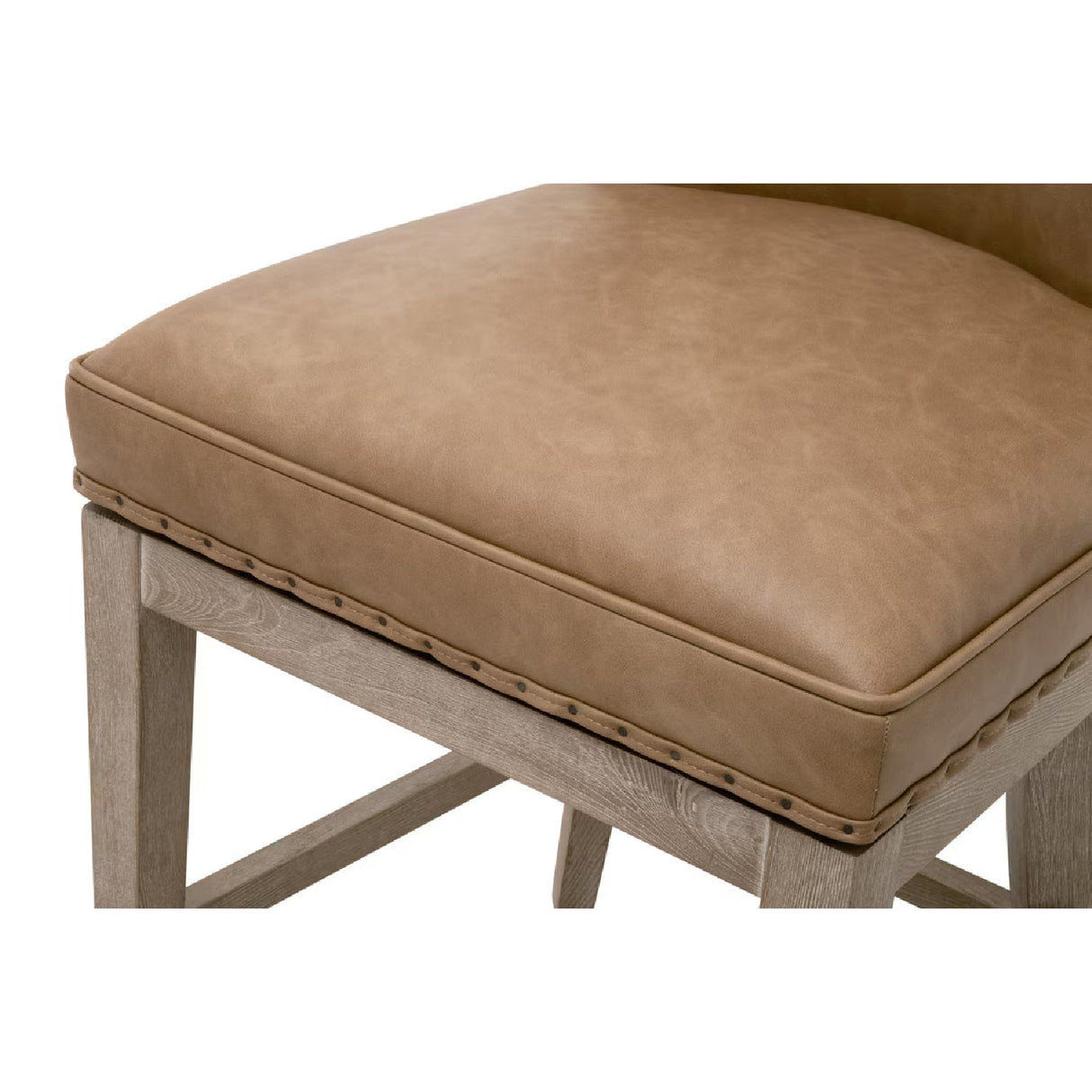 Modern European furniture - Nail Tacked Swivel Counter Stool - www.oroa.com