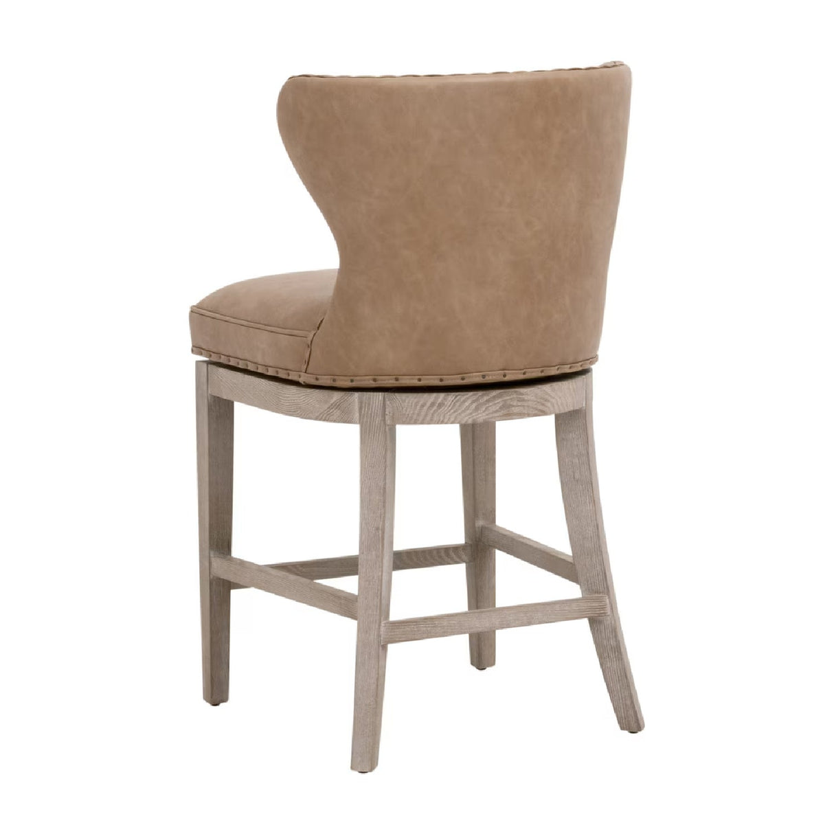 Modern European furniture - Nail Tacked Swivel Counter Stool - www.oroa.com