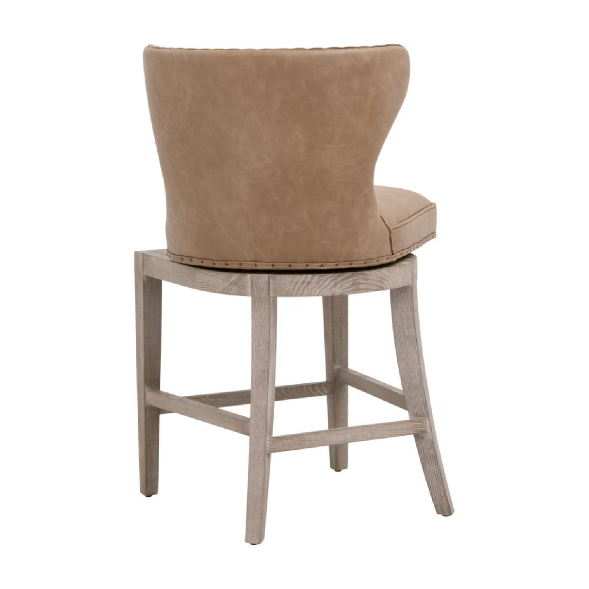 Modern European furniture - Nail Tacked Swivel Counter Stool - www.oroa.com